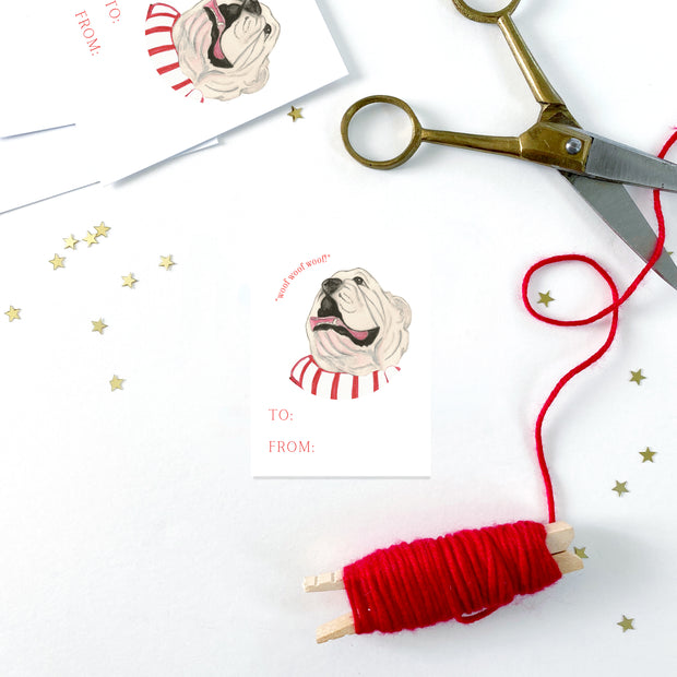 Bulldog Gift Tags