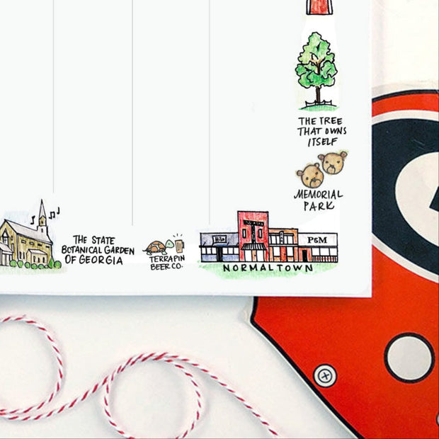 Athens, Georgia UGA Weekly Personalized Notepad
