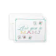 Mahjong Love you so Mahj Greeting Card