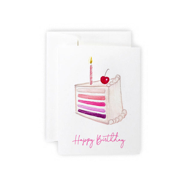 Birthday Ombre Cake Greeting Card