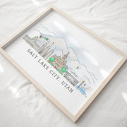 Salt Lake City, Utah Art Print