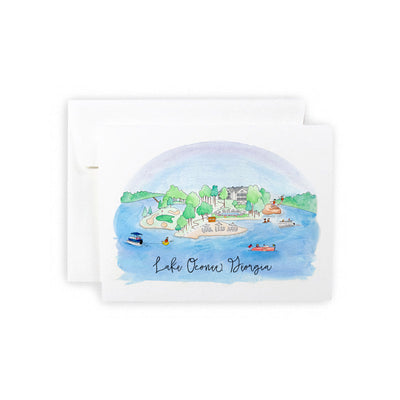 Lake Oconee Landmarks Greeting Card