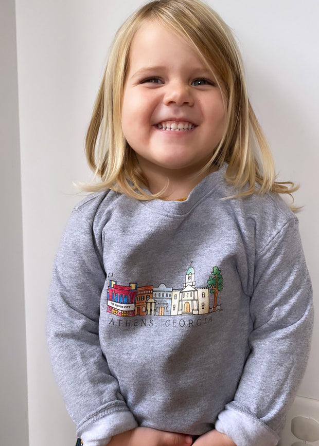 Athens Skyline Kids Sweatshirt