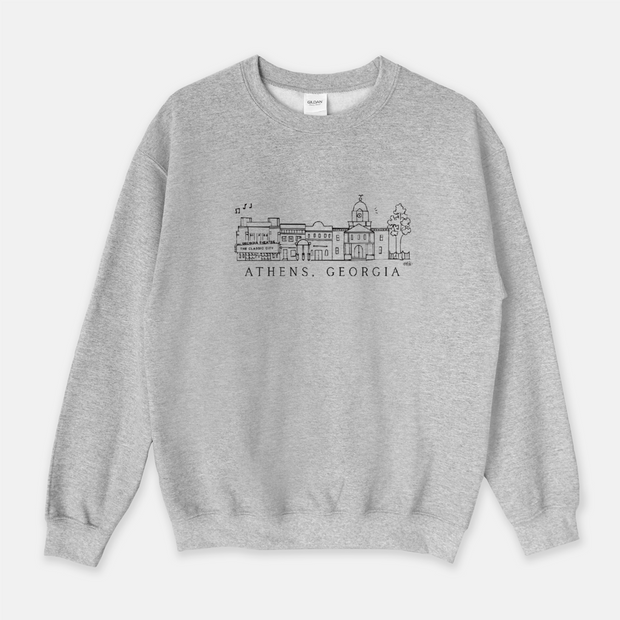 Athens Skyline Adult Sweatshirt