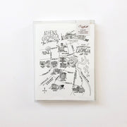 University of Georgia Map Greeting Card