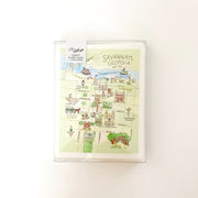 Savannah, Georgia Map Greeting Card