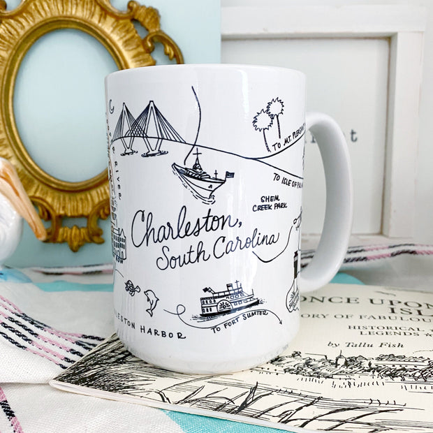 Charleston Map Mugs