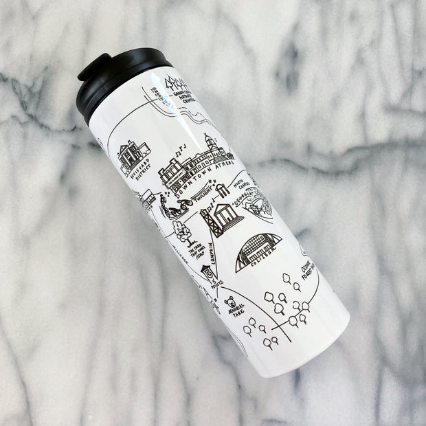 Athens map tumbler