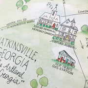 Watkinsville, Georgia Map