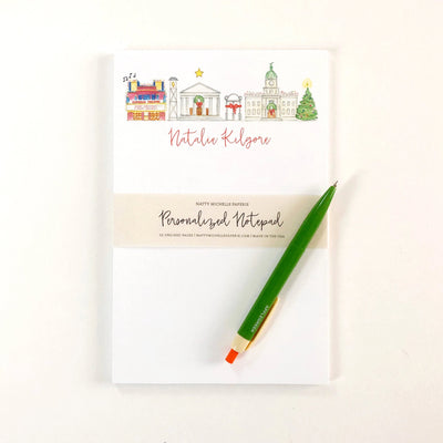 Athens, Georgia Holiday Personalized Notepad