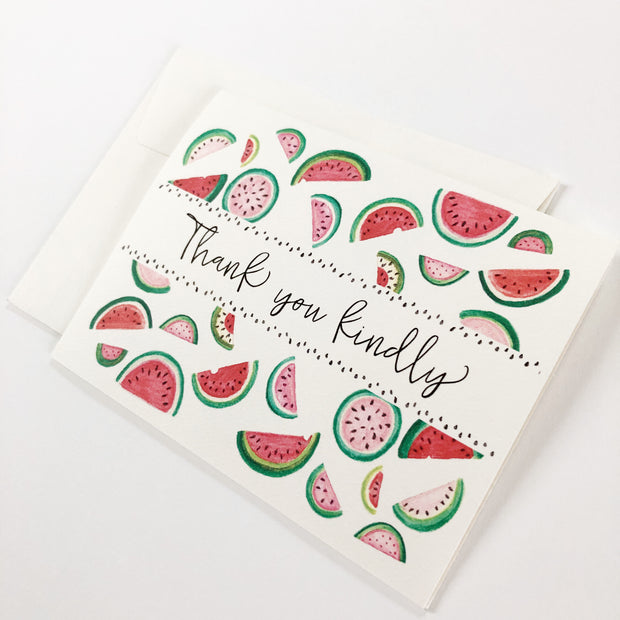 Watermelon Thank You Greeting Card