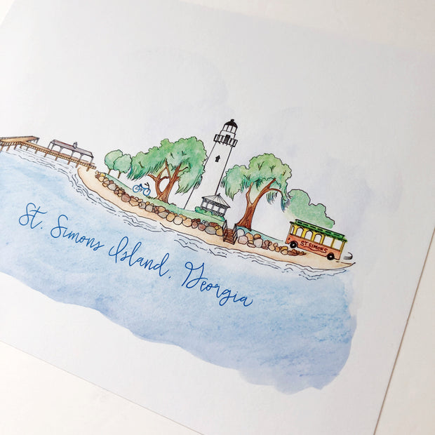 Saint Simons Island, Georgia Greeting Card