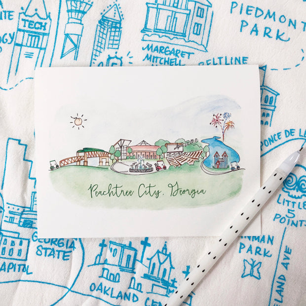 Peachtree City, Georgia Greeting Card