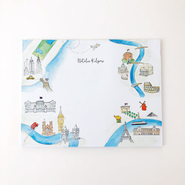 Maps of the World Personalized Notepad