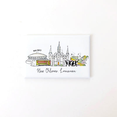 New Orleans Skyline Magnets