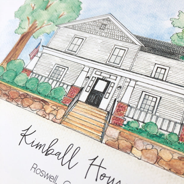 Roswell, Georgia | Kimball Hall Art Print