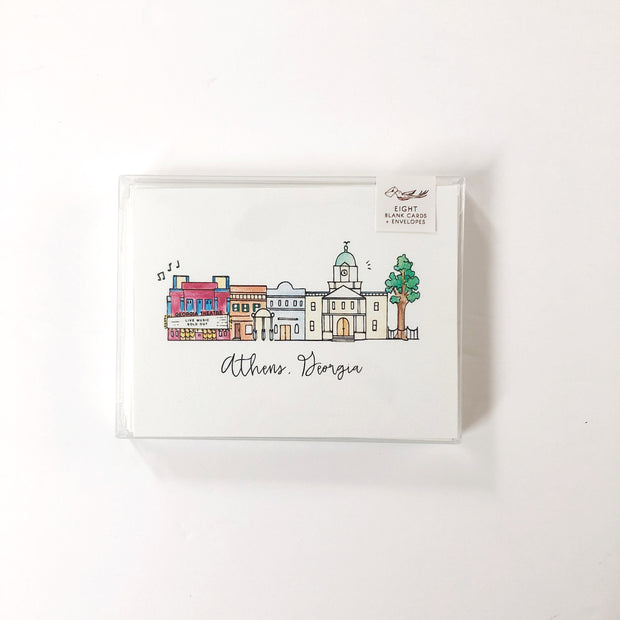 Athens Skyline Greeting Card