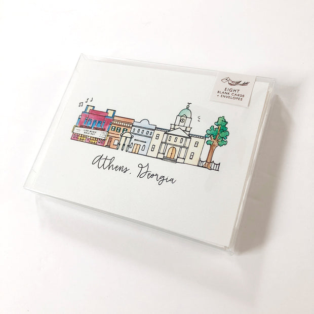 Athens Skyline Greeting Card