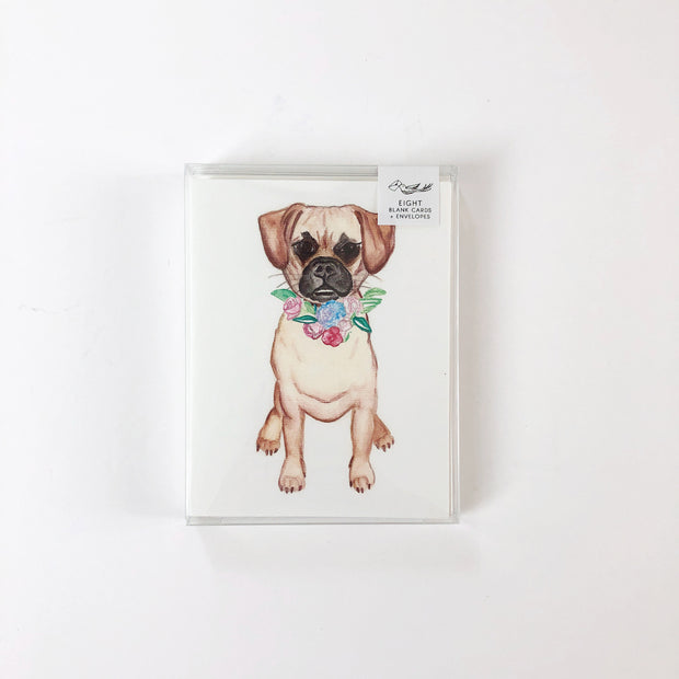 Puggle Greeting Card
