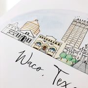 Waco, Texas Art Print