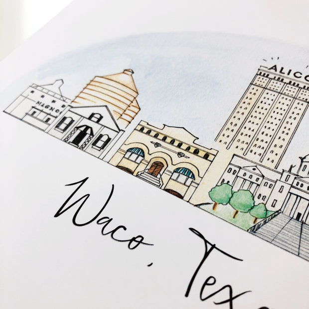 Waco, Texas Art Print