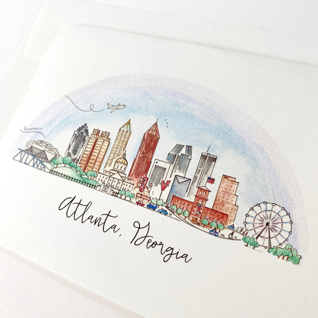 Atlanta, Georgia Skyline Greeting Card