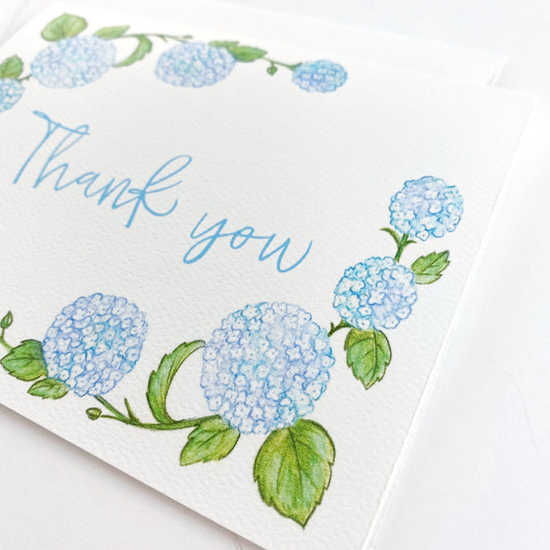 Hydrangea Thank You Greeting Card