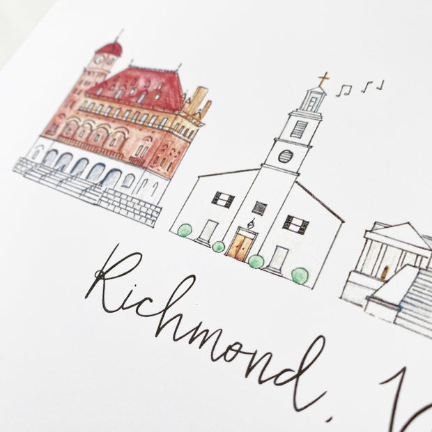 Richmond, Virginia Art Print