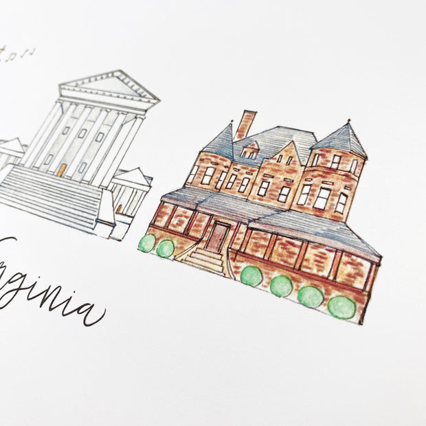 Richmond, Virginia Art Print