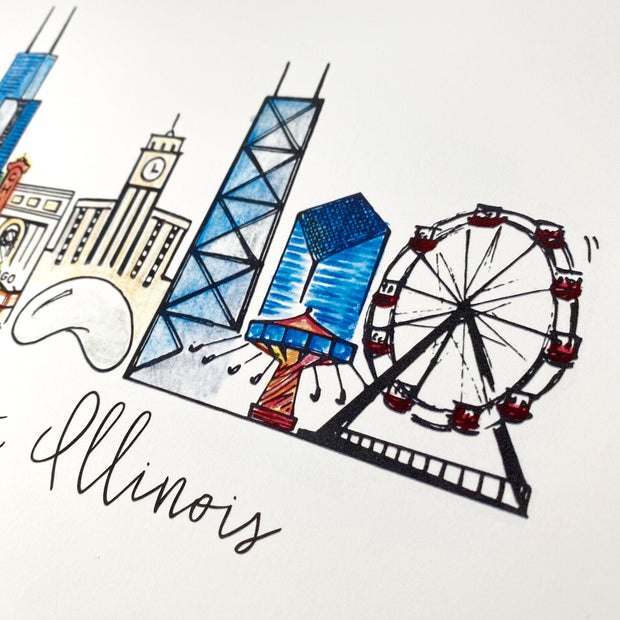 Chicago, Illinois Art Print