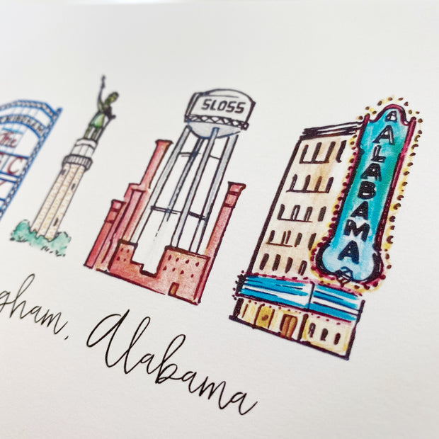 Birmingham, Alabama Art Print