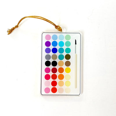 Paint Palette Acrylic Ornament