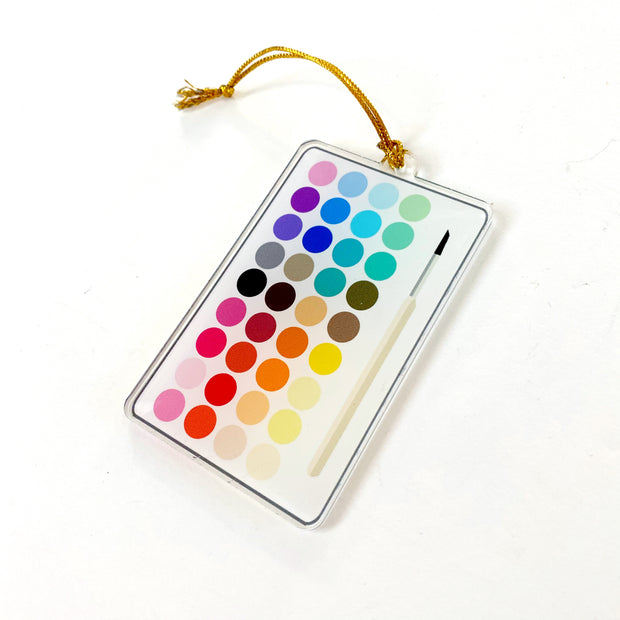 Paint Palette Acrylic Ornament