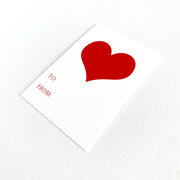 Red Heart Gift Tags