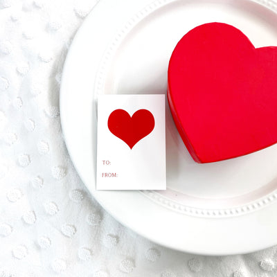 Red Heart Gift Tags