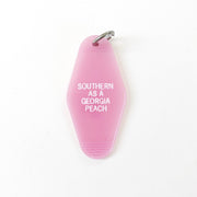 Georgia Peach Motel Keychain