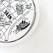 New Orleans Map Ceramic Coasters