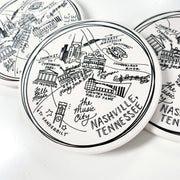 Nashville Map Coasters