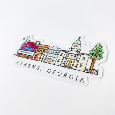 Athens Skyline Sticker