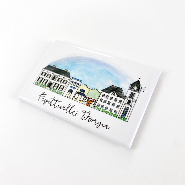 Fayetteville, GA Skyline Magnets