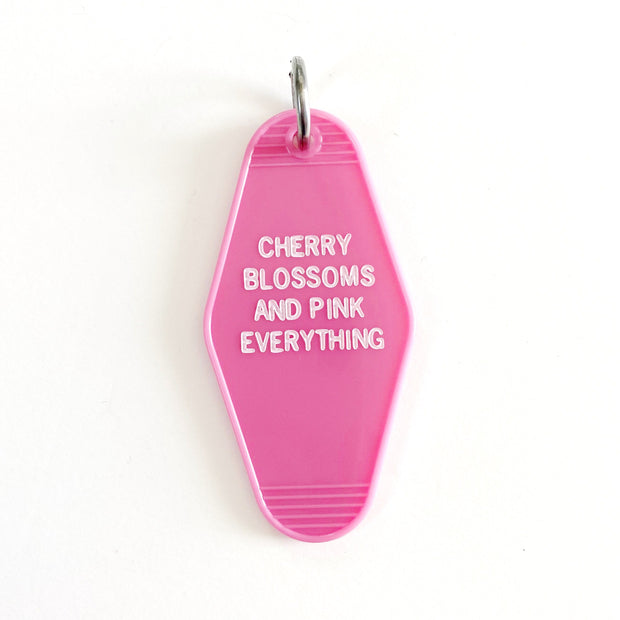 Cherry Blossoms Motel Keychain
