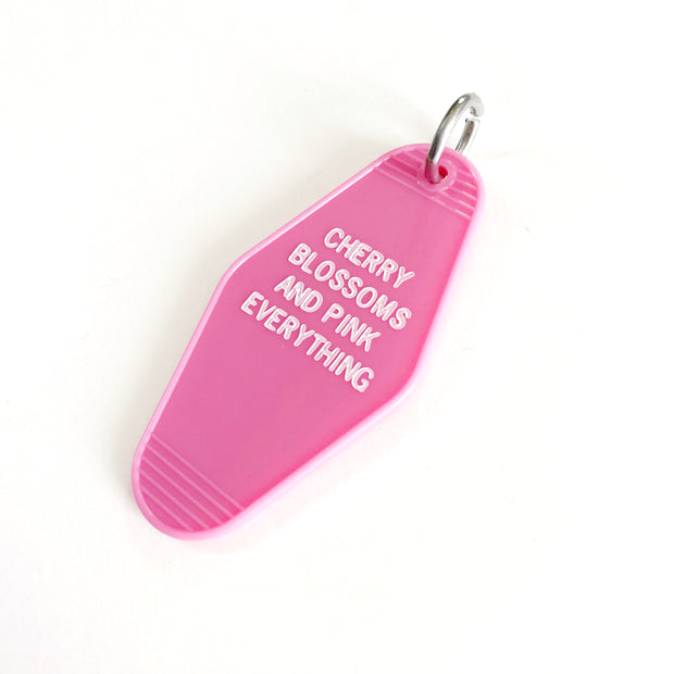 Cherry Blossoms Motel Keychain