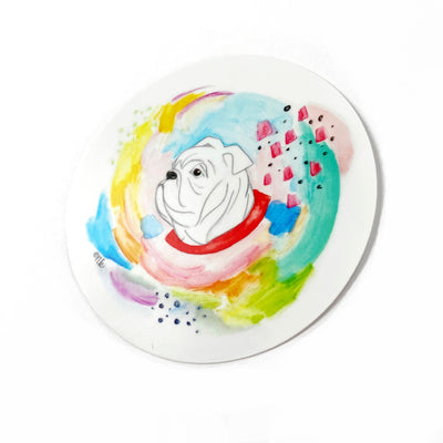 Bulldog Watercolor Sticker