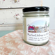 My Heart Belongs in Athens Candle