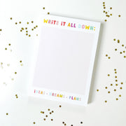 Write it All Down Memo Notepad