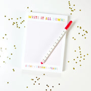 Write it All Down Memo Notepad