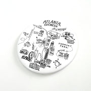 Atlanta, Georgia Map Magnets