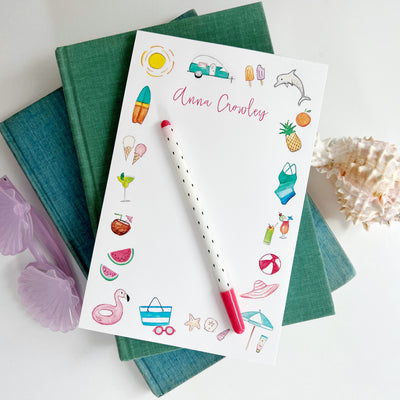 Summer Days Personalized Notepad
