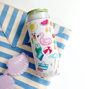 Summer Days Slim Can Holder