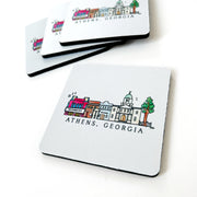 Athens, Georgia Neoprene Coaster Set